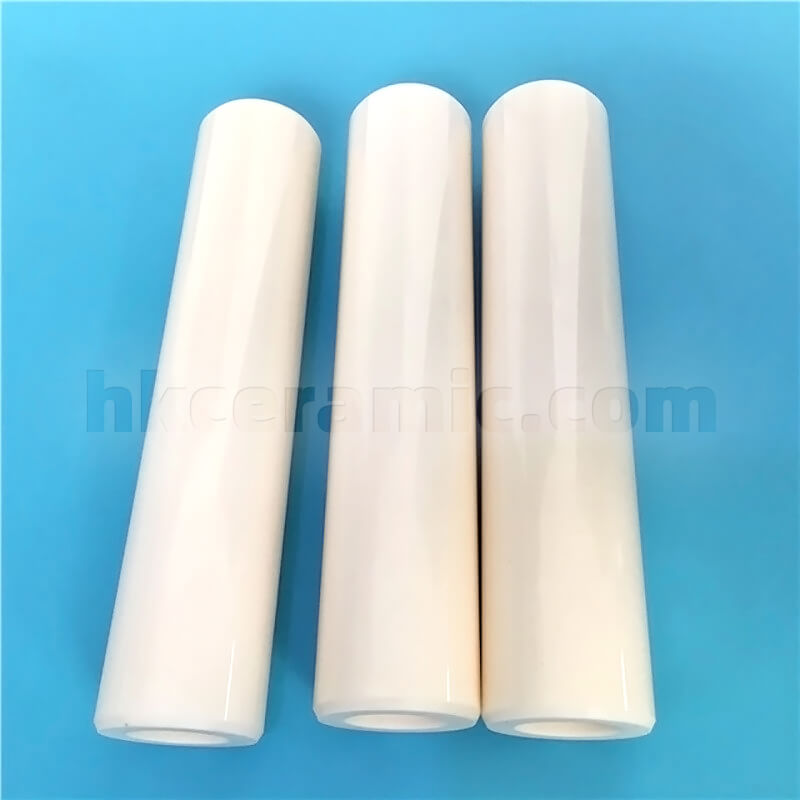Three precision ceramic tubes