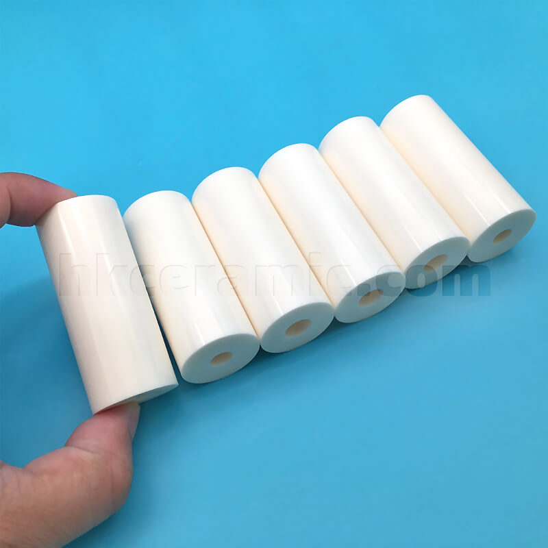 Six ceramic hollow tubes