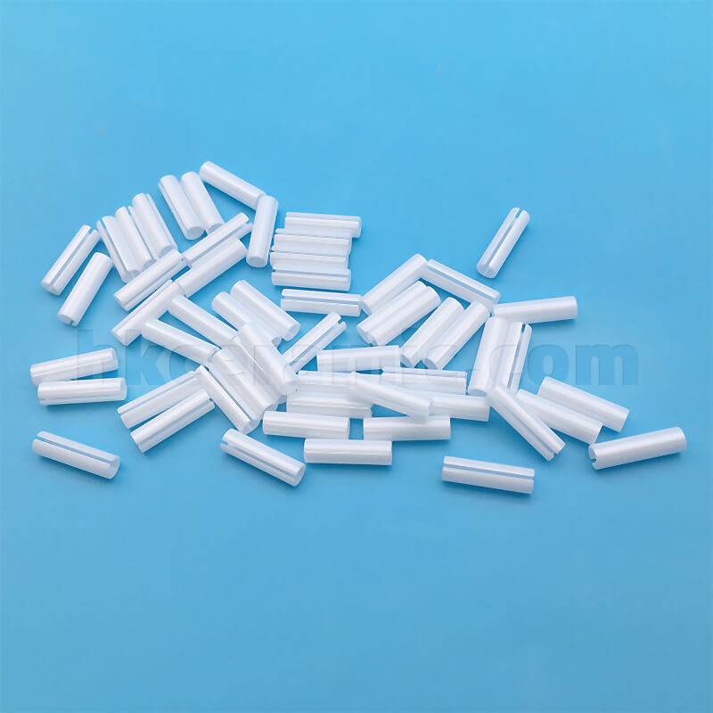 Zirconia ceramic fiber optic ferrule with open end