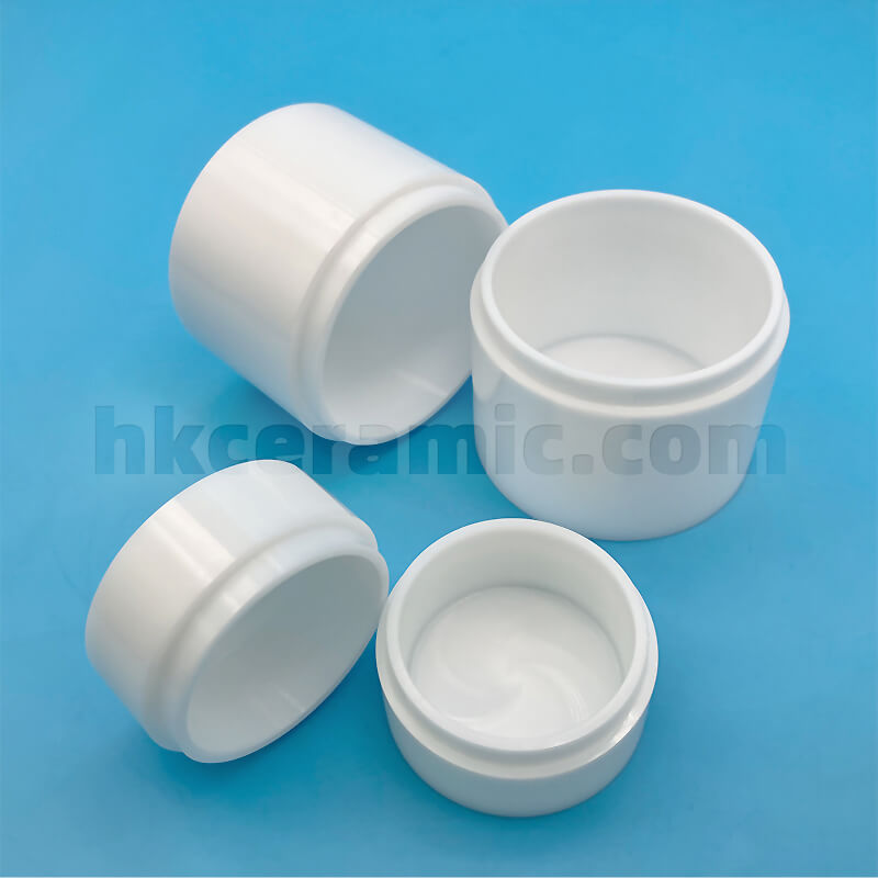 Covered zirconia ceramic crucible