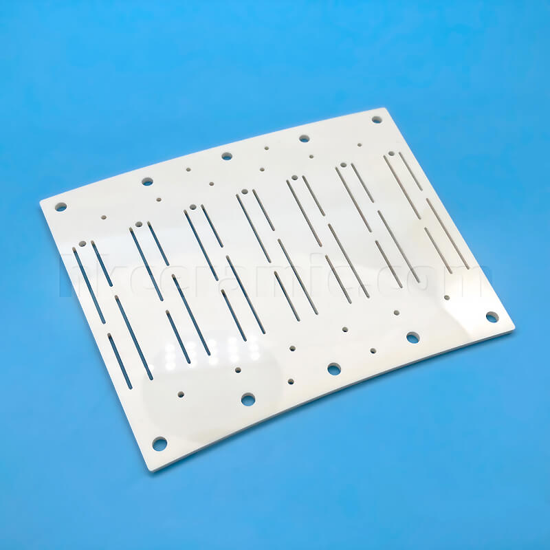 perforated hollow alumina ceramic plate