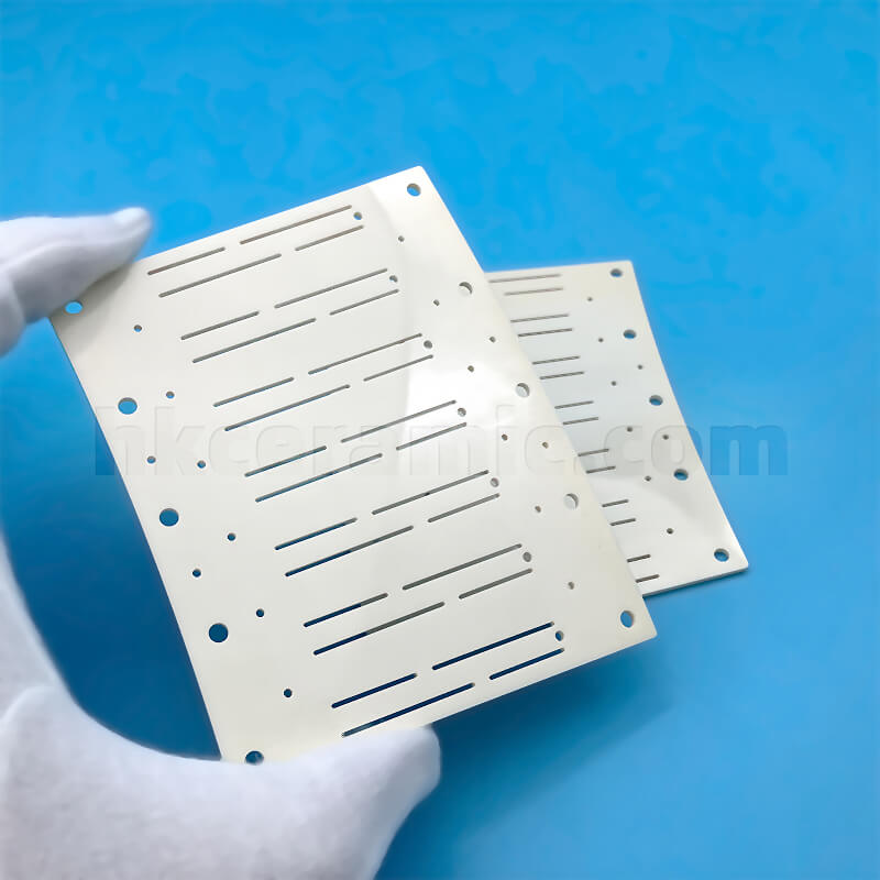 fan-shaped perforated hollow alumina ceramic plate